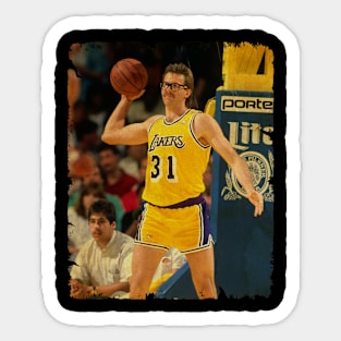 Kurt Rambis - Vintage Design Of Basketball Sticker